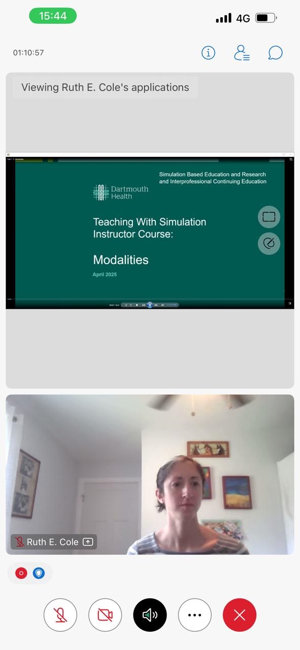 Training Workshop in Collaboration with Dartmouth University on the Fundamentals of Simulation