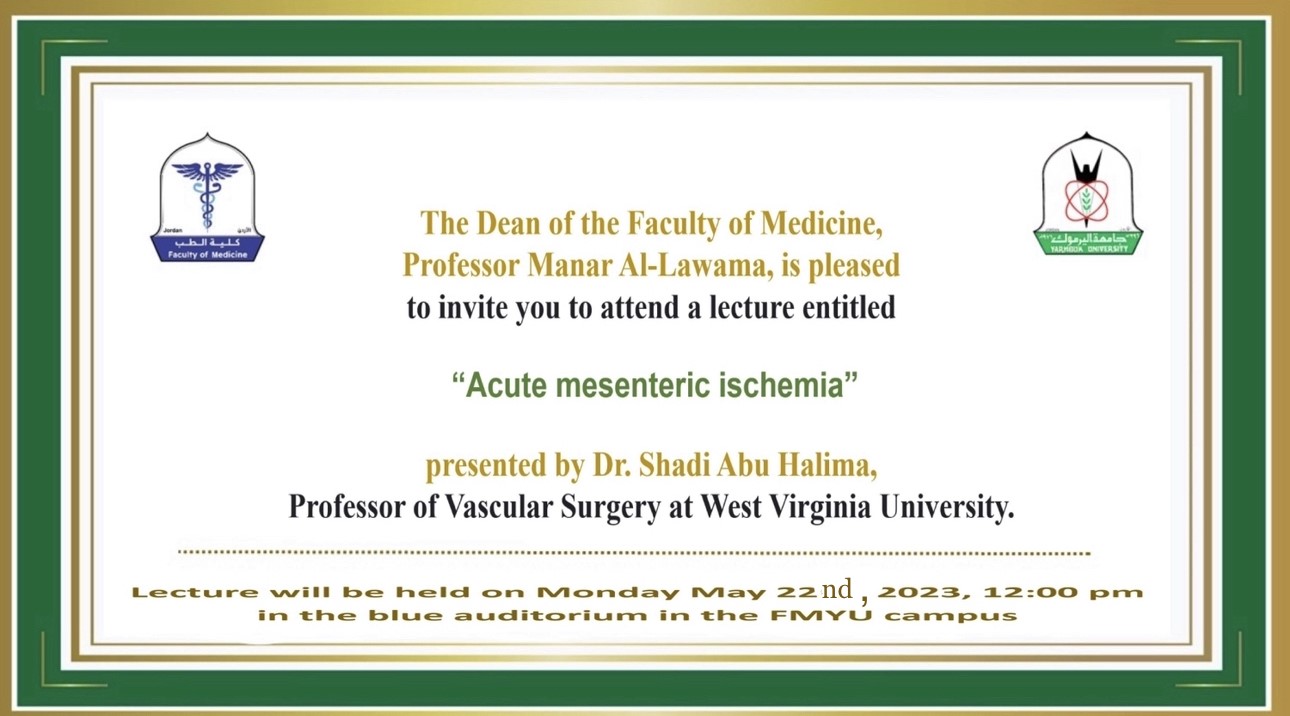 The Dean's invitation to attend a medical lecture at the campus